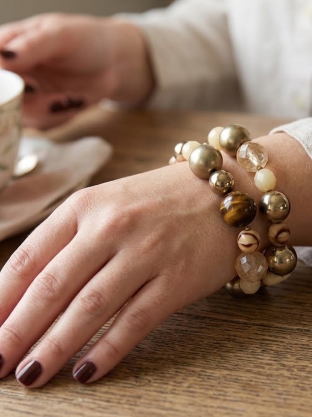 Neutral Beaded Bracelets
